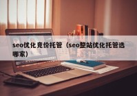 seo优化竞价托管（seo整站优化托管选哪家）