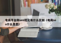 电商平台和seo优化有什么区别（电商seo什么意思）