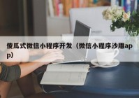 傻瓜式微信小程序开发（微信小程序沙雕app）